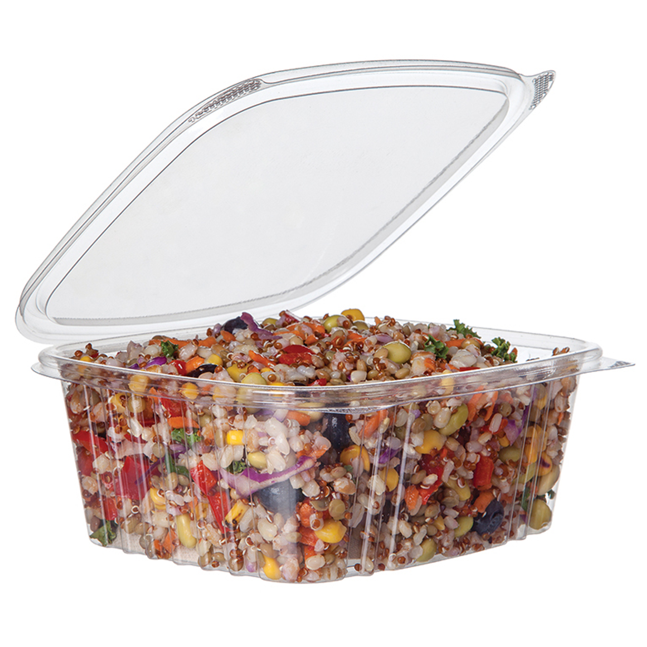 GreenStripe Renewable & Compostable Rectangular Deli Containers - 32oz Hinged (QTY:200)