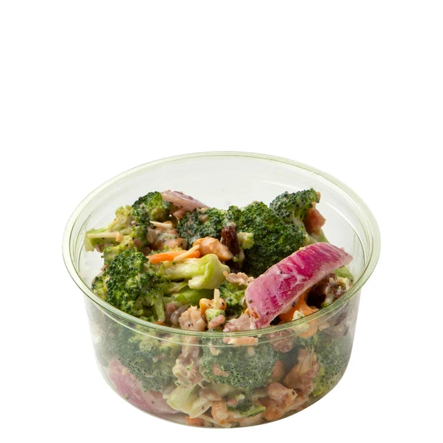 Eco-Products 12 oz PLA Round Deli Container Green Compostable Cold Food (QTY 500), SKU EP-RDP12GN