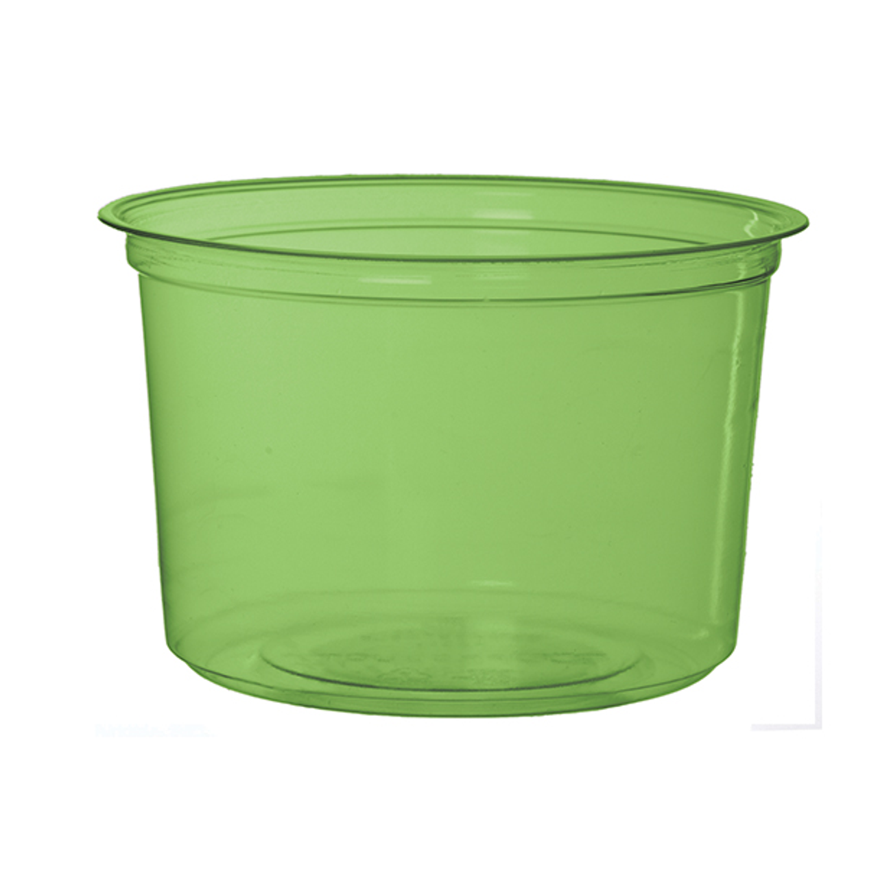 GreenStripe Renewable & Compostable Round Deli Containers - 16 oz. Green | | Lids Sold Separately (QTY:500)