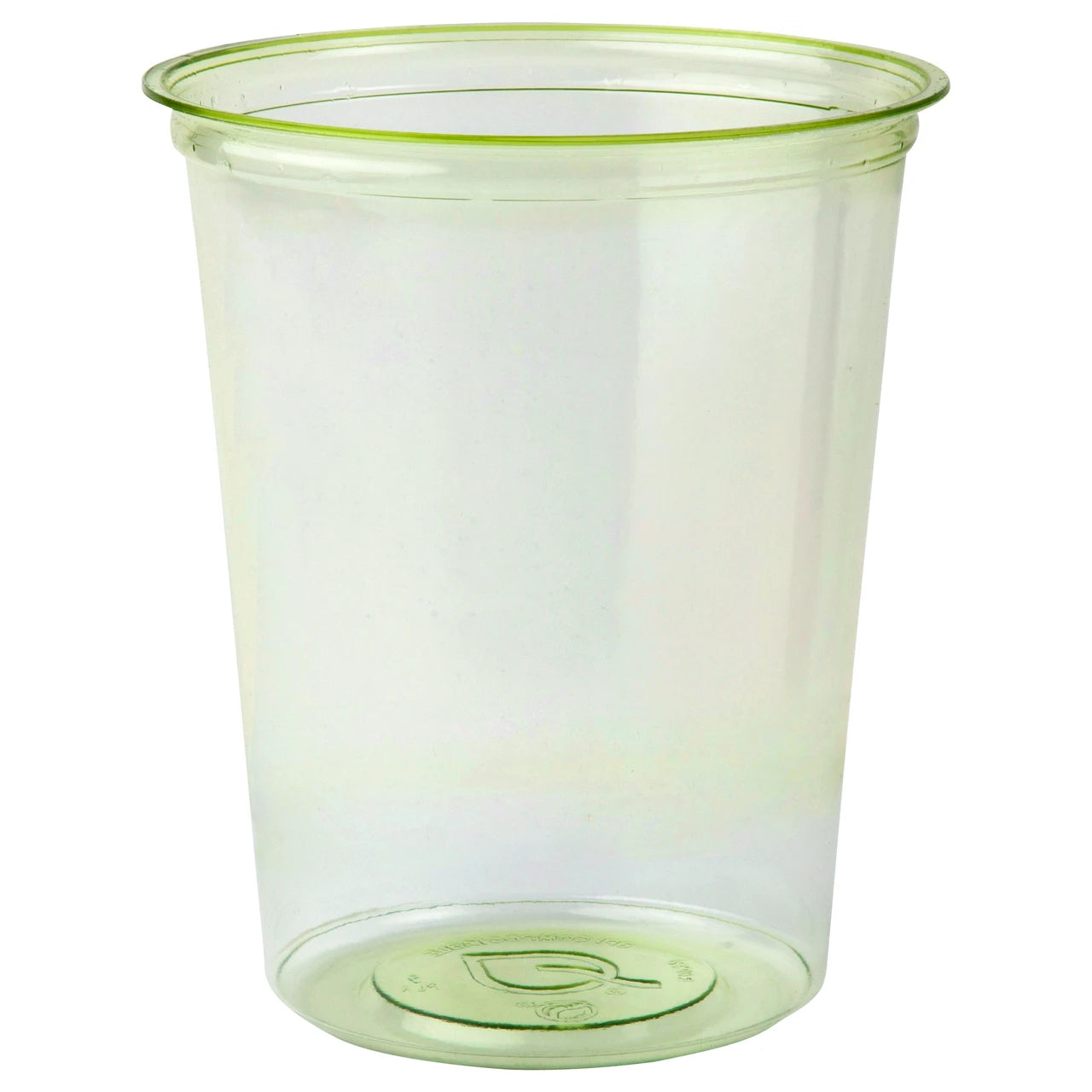 Eco-Products 32 oz PLA Round Deli Container Green Compostable Cold Food (QTY 500), SKU EP-RDP32GN