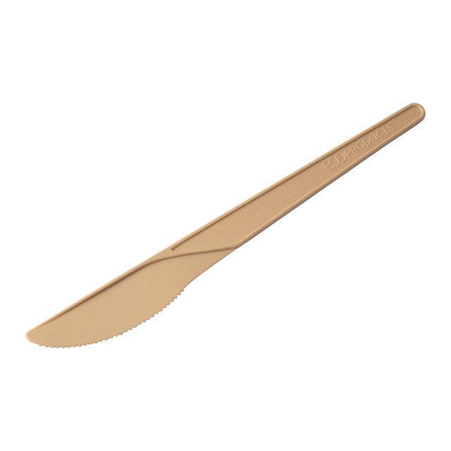 GreenStripe Plantware Renewable & Compostable Knife - 6in Beige (QTY:1000)