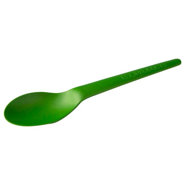 GreenStripe Plantware Renewable & Compostable Individually Wrapped Spoon - 6in Green, Compostable Wrapper (QTY:1000)