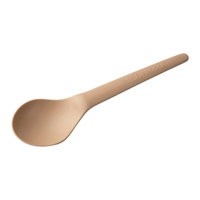 GreenStripe Renewable & Compostable Plantware Soup Spoon - 6in Beige (QTY:1000)