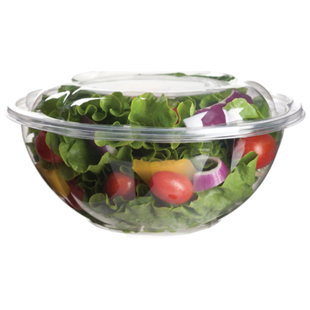 Eco-Products GreenStripe Salad Bowl with Lid 24oz Compostable (QTY 150), SKU EP-SB24