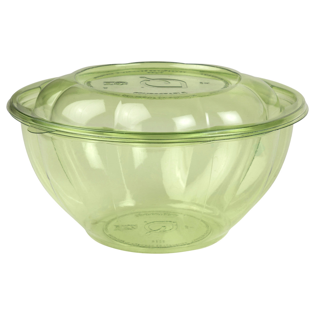 GreenStripe Renewable & Compostable Salad Bowls w/ Lids - 32oz. Green (QTY:150)