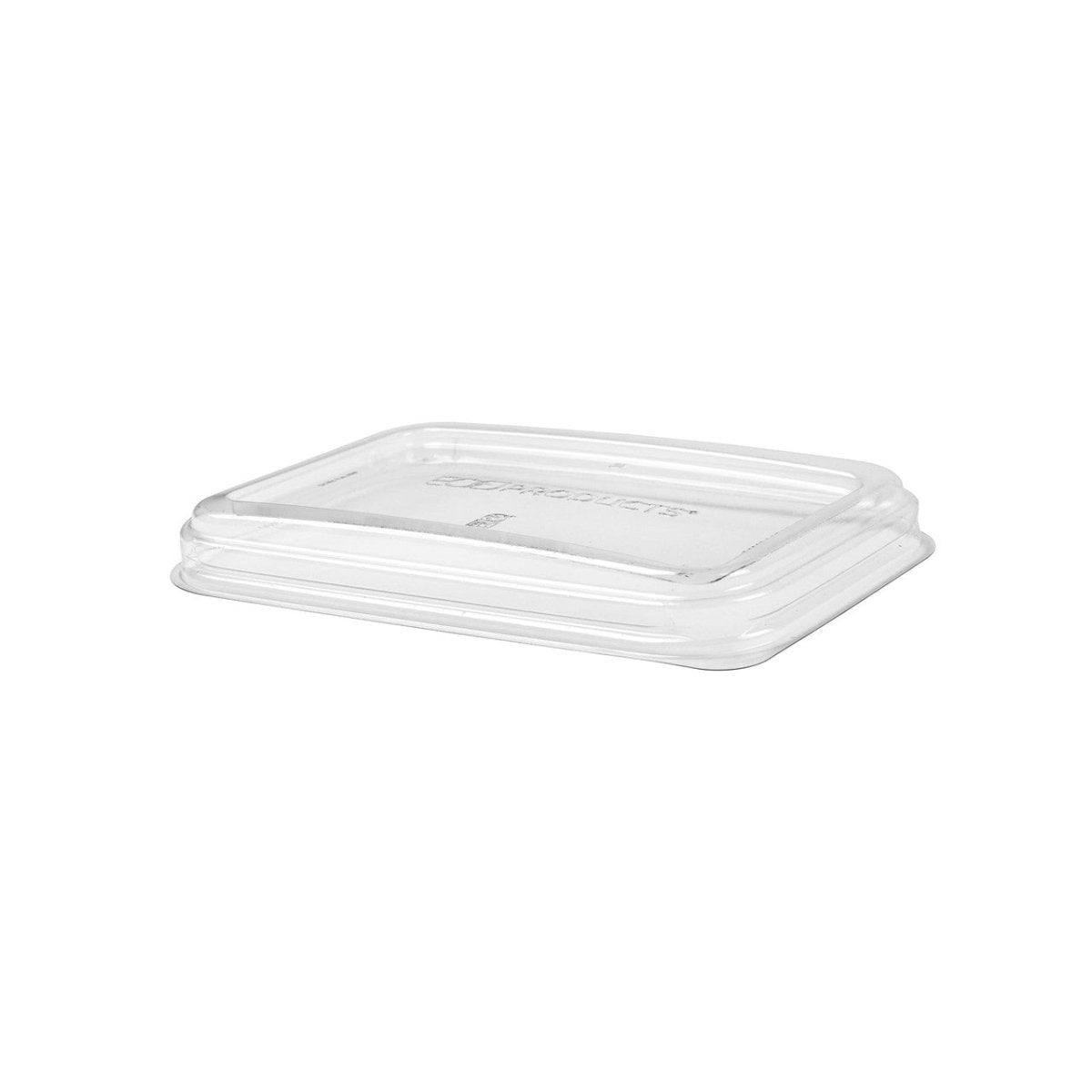 GreenStripe WorldView Renewable & Compostable Lid, Low Profile Vented, Fits 12 and 16oz Rectangle Molded Fiber Take-Out Containers (QTY:400)