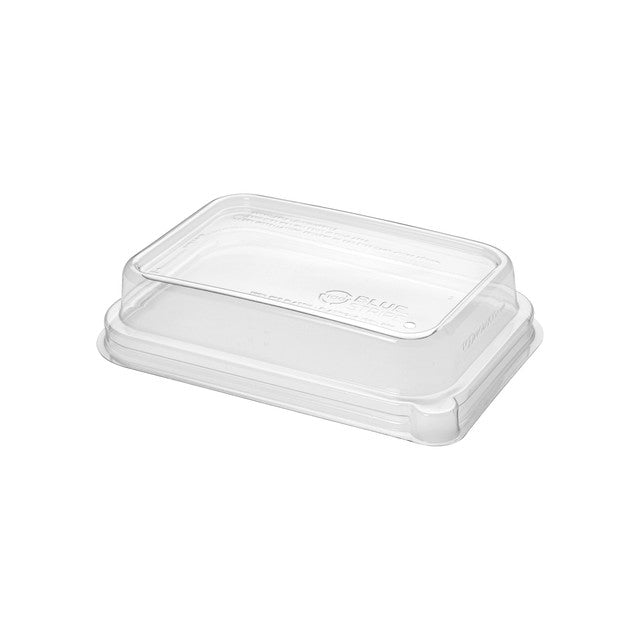 WorldView 100% Recycled Content Lid, Fits 12 and 16oz Rectangle Sugarcane Take-Out Containers (QTY:400)