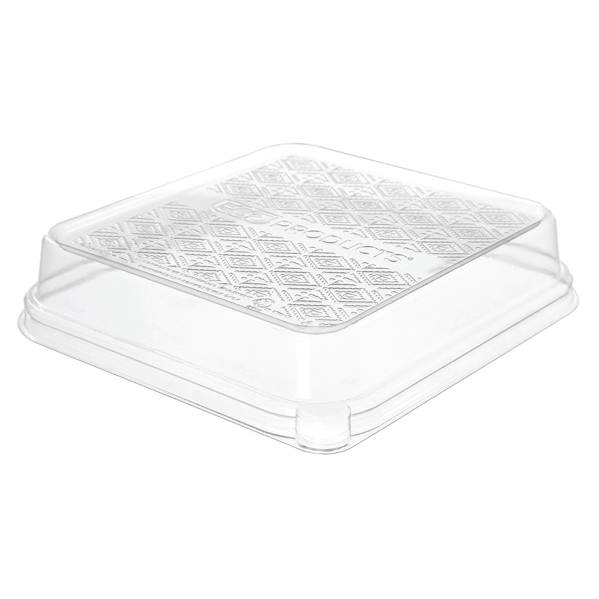 WorldView Renewable & Compostable 1.5in Dome Lid, Fits 7in 3-Compartment Sugarcane Base (QTY:300)
