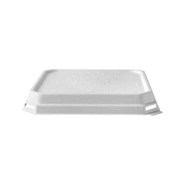 GreenStripe Vanguard WorldView Renewable & Compostable Domed Molded Fiber Lid, Fits SCS8 Molded Fiber Container (QTY:200)