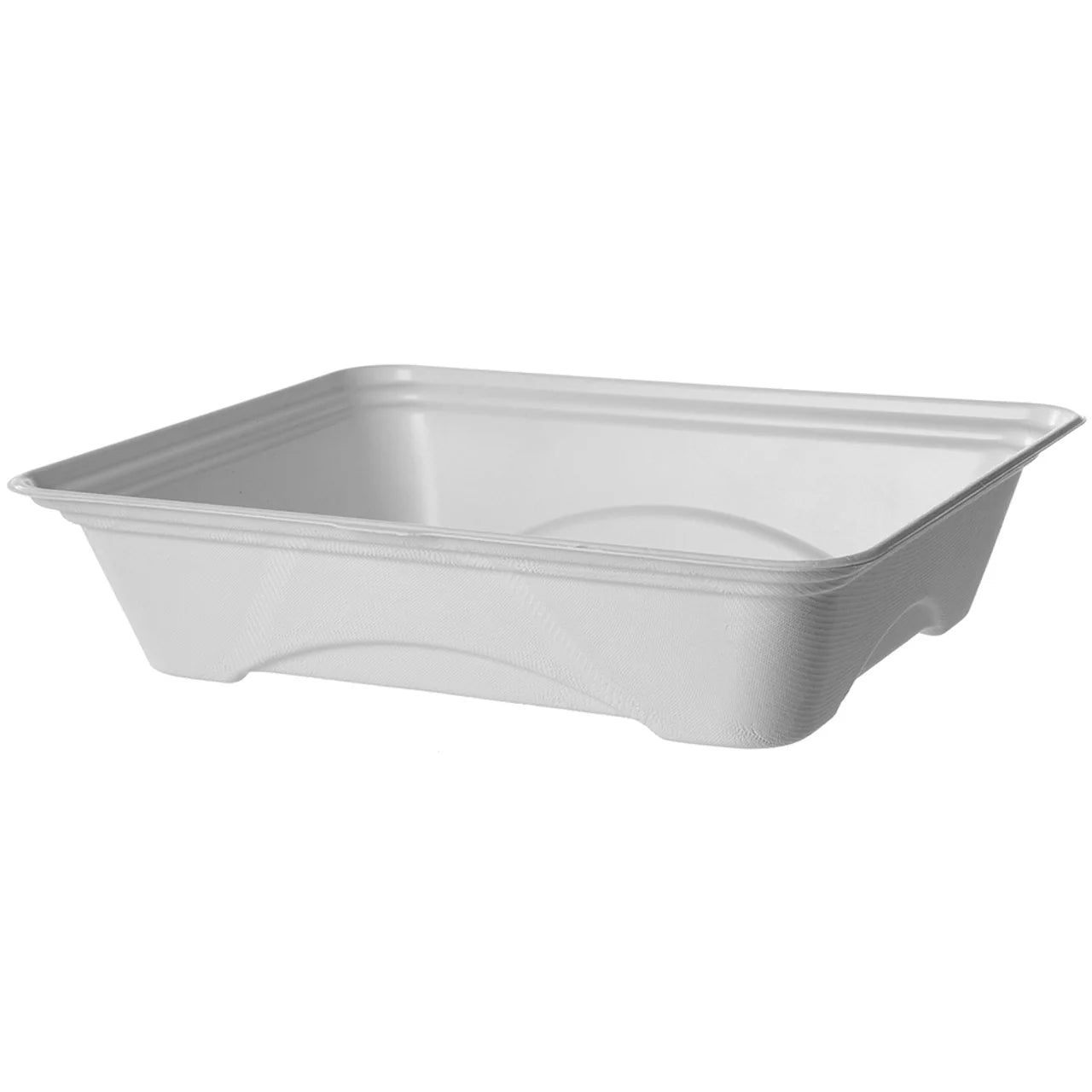 Vanguard Regalia Renewable & Compostable Lined Sugarcane Half Pans, 1-Cmpt, 13 x 10 x 3in (QTY:200)
