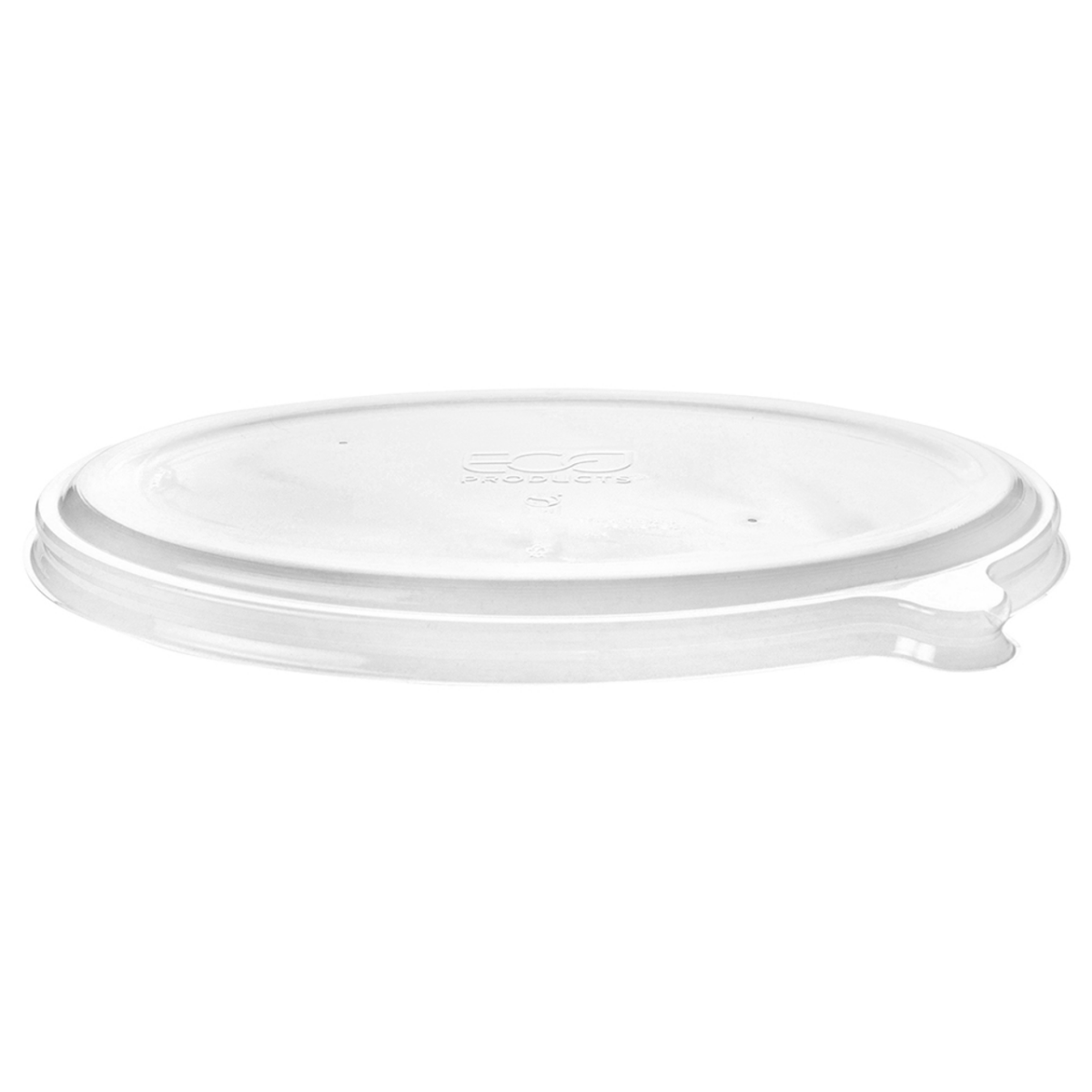 WorldView Renewable & Compostable Lid, Low Profile Vented, Fits 24 and 32oz Oval Molded Fiber Take-Out Containers (QTY:300)