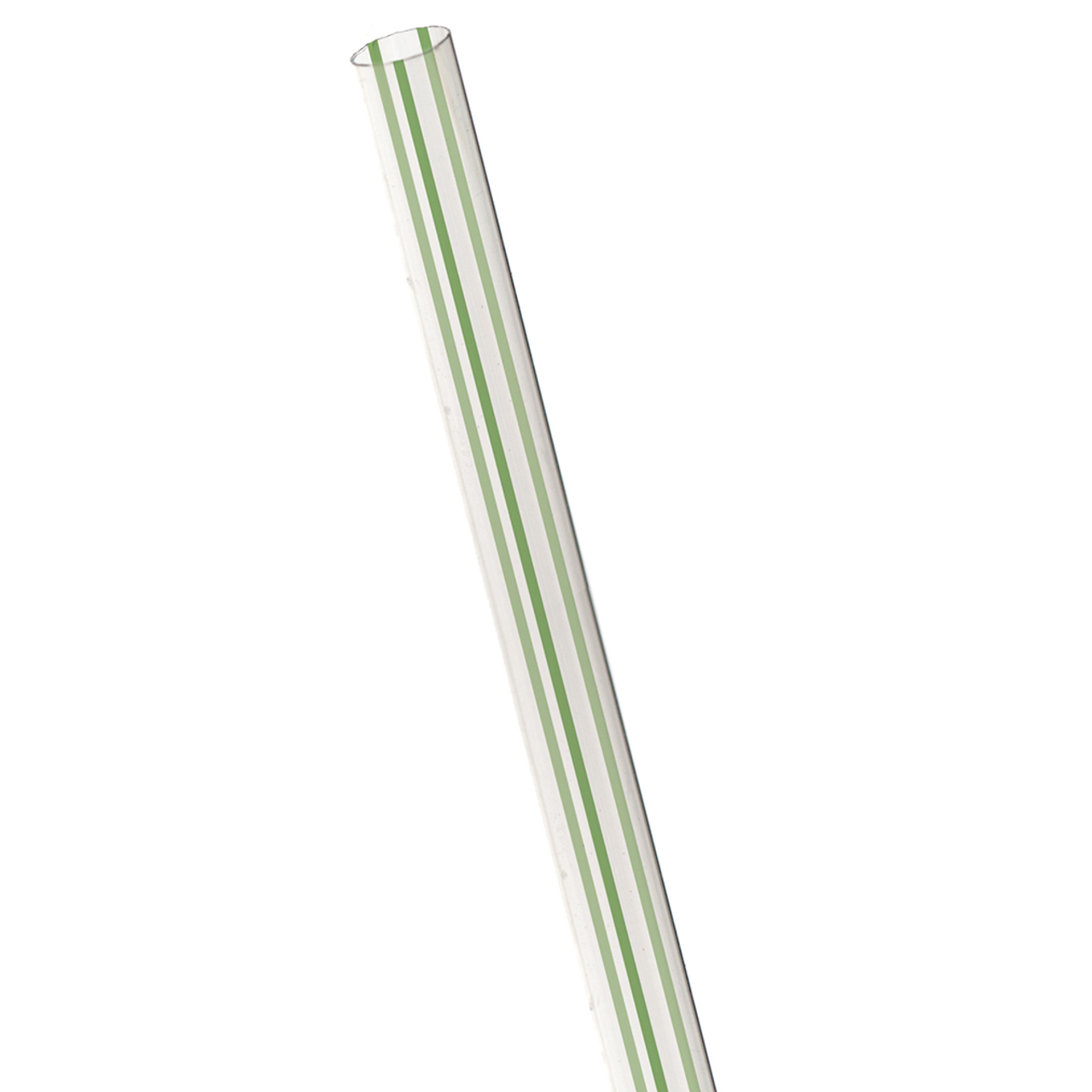 7.75in GreenStripe Clear Unwrapped Straw, Renewable & Compostable (QTY:9600)