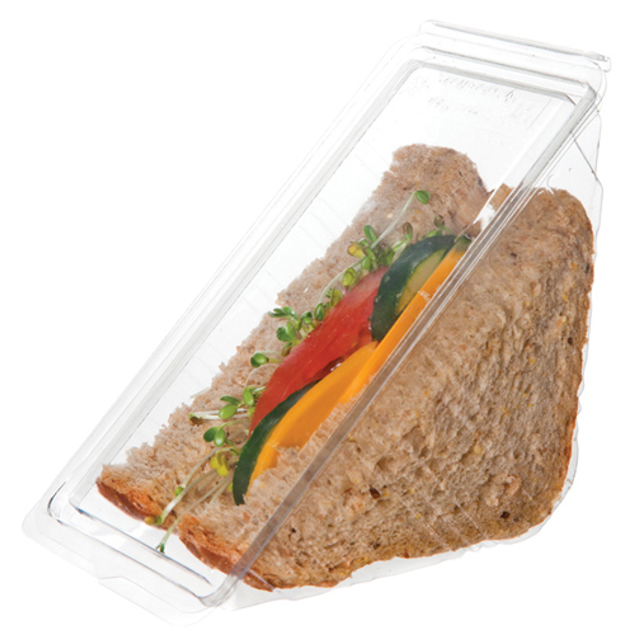 GreenStripe Renewable & Compostable Sandwich Wedge Containers (QTY:500)