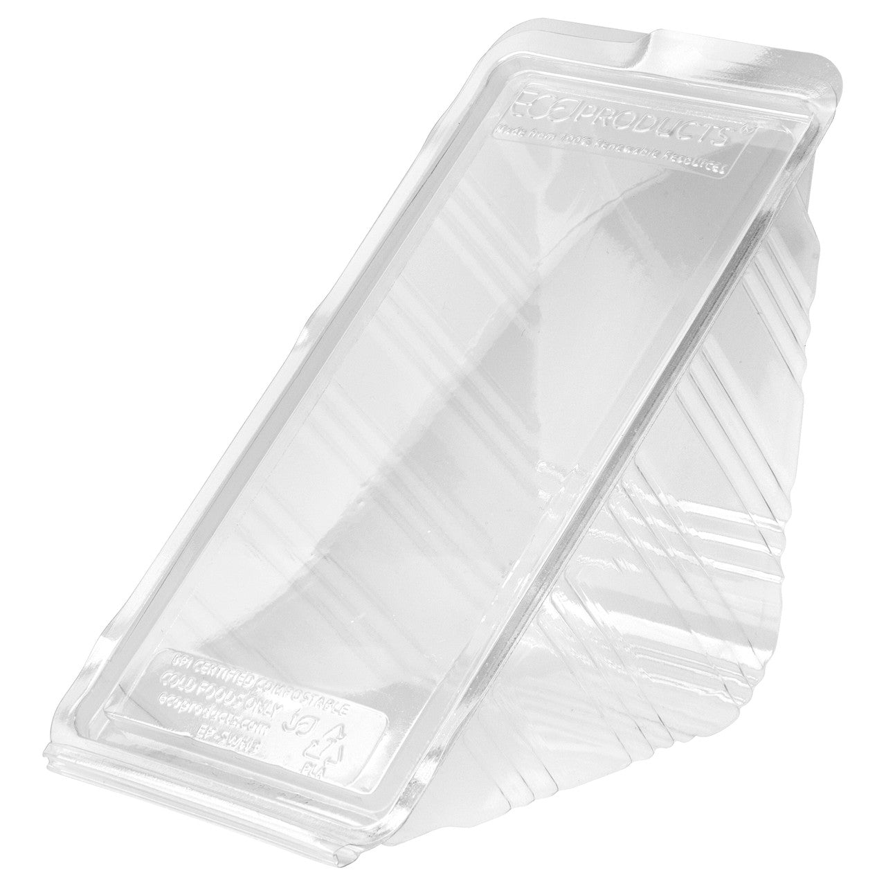 GreenStripe Renewable & Compostable Sandwich Wedge Containers (QTY:500)