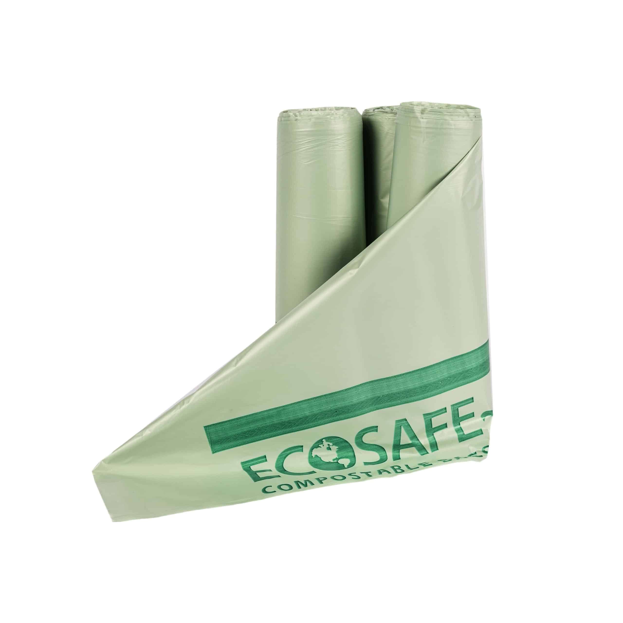 EcoSafe 39×55″ Compostable Bag / Liner - 48 Gal (QTY:80)