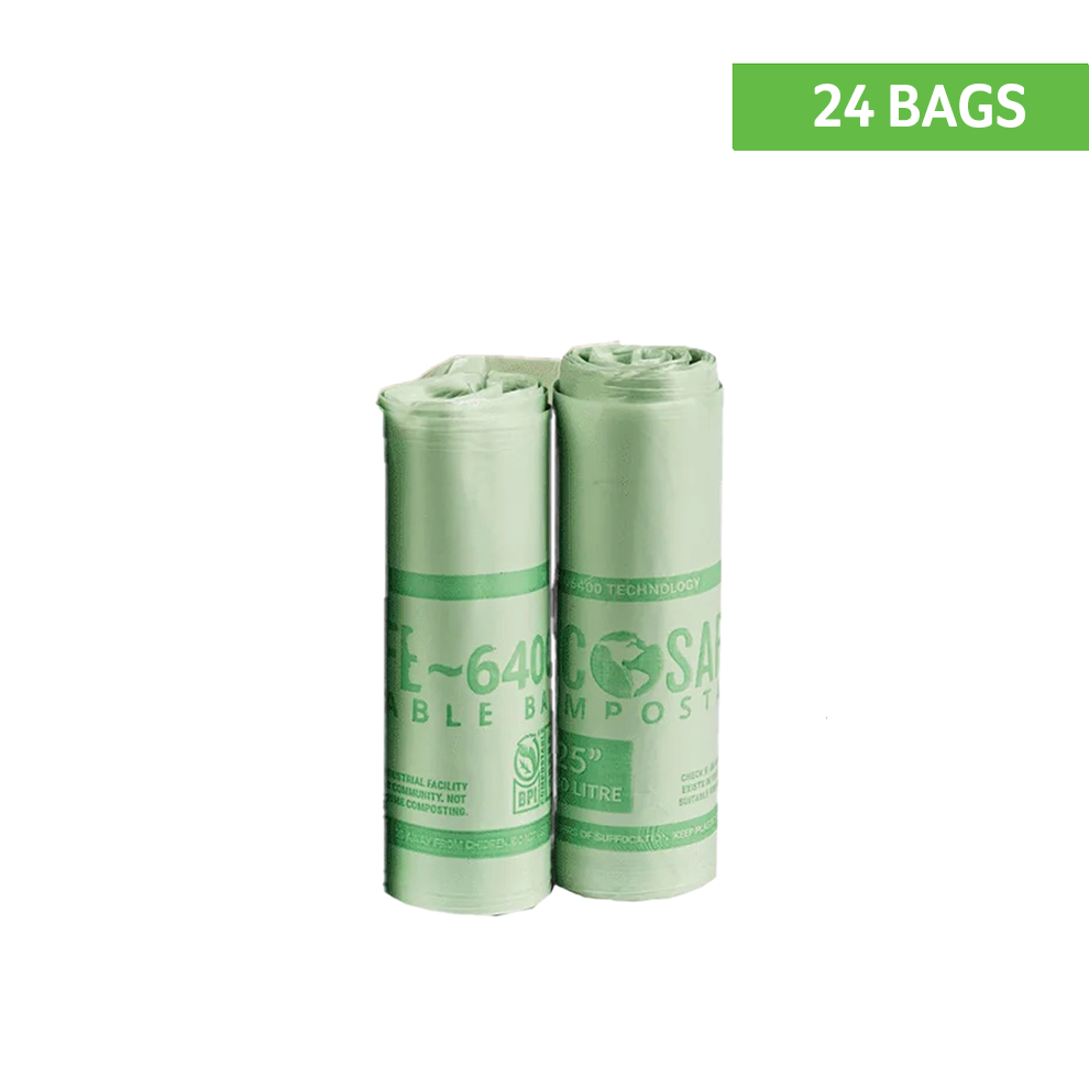 EcoSafe 8 Gallon Compostable Bag Liners (21 X 25)