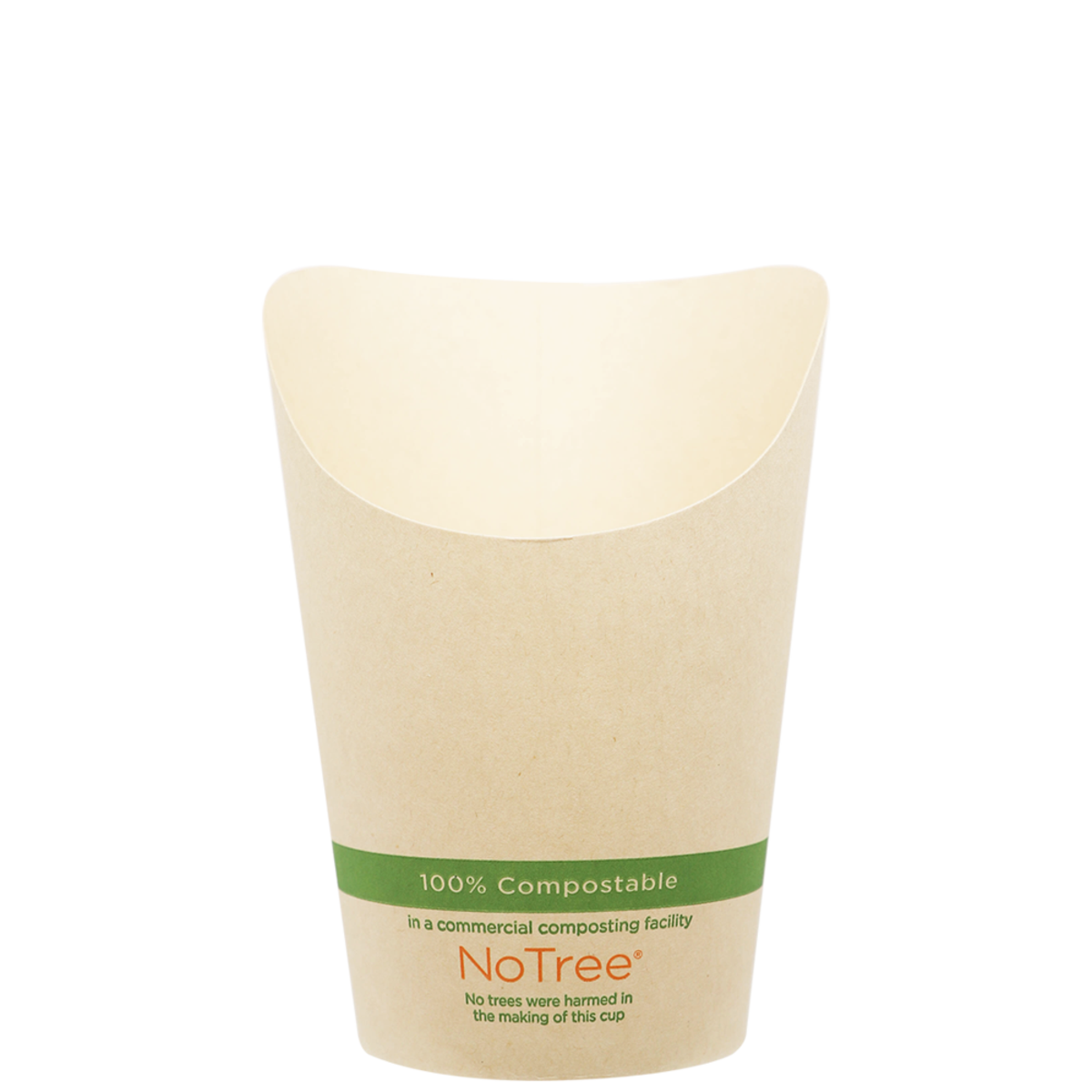World Centric NoTree Paper French Fry Scoop Cup 12oz Compostable (QTY 1000), SKU FC-NT-55