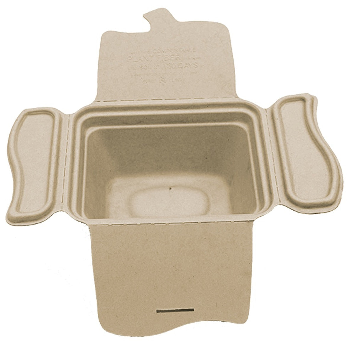 World Centric 24 oz Fiber COMPOST-A-PAK Folding Takeout Containers (QTY 200), SKU FP-SC-1-LFS