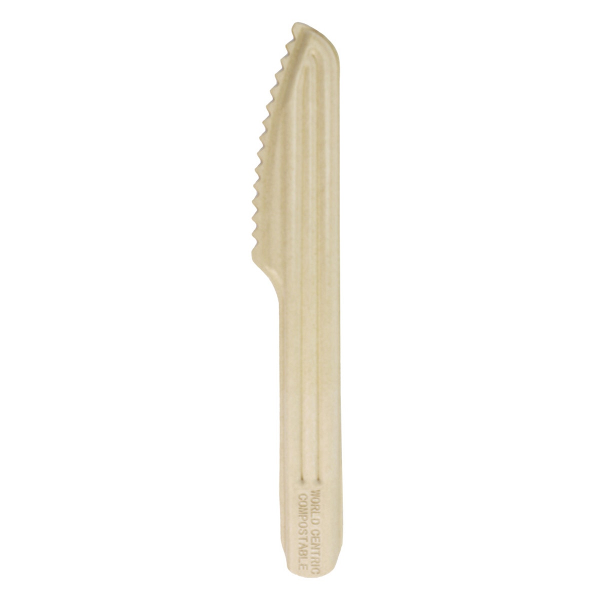 World Centric NoTree 6 in Paper Knife Compostable FSC Certified Cutlery (QTY 1000), SKU KN-NT-6