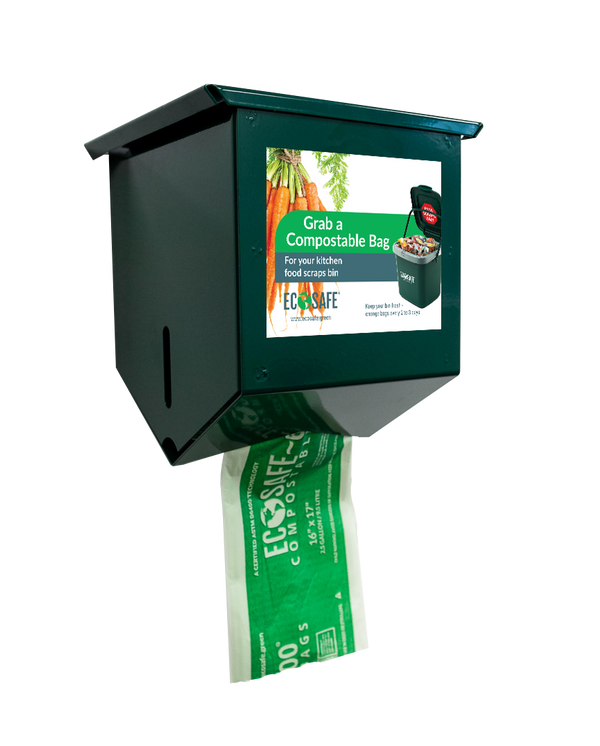 EcoSafe Zero Waste MultiRes Dispenser for HR1617-6 Compostable Liners (QTY 1), SKU MFRD-1