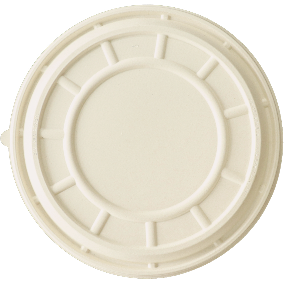 World Centric 14" Fiber PizzaRound Lid (SKU: PRL-FB-14-LF)