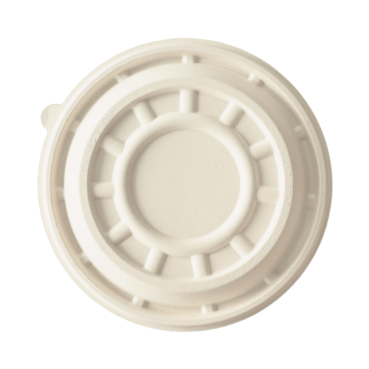 World Centric LID Fiber 8" PizzaRound - Base sold separately (QTY:200)