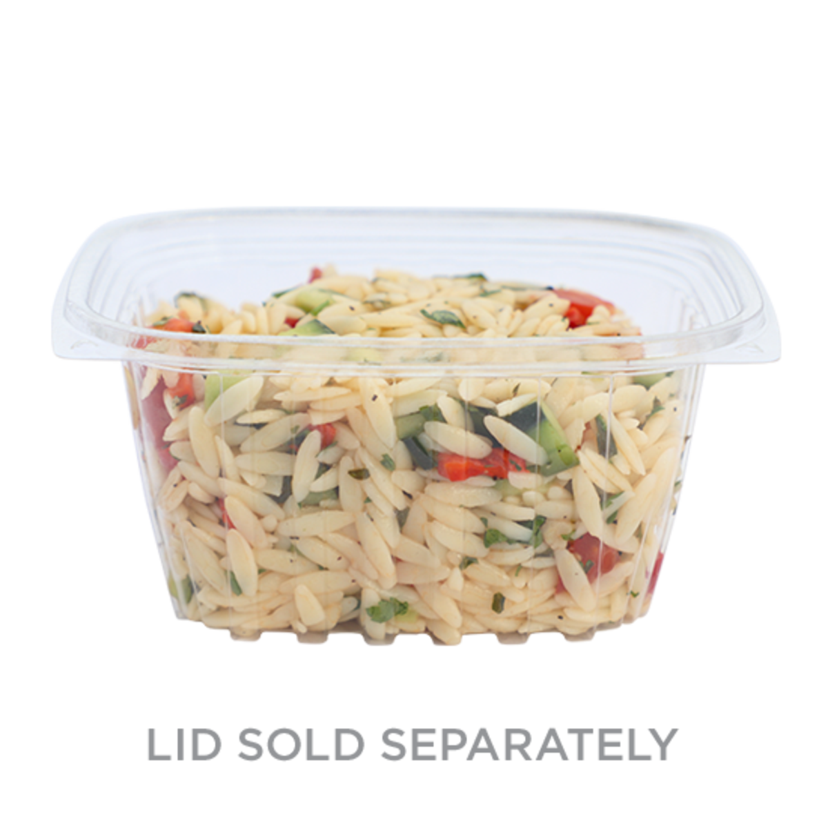 World Centric 16 oz Rectangular Deli, Clear (QTY:900)