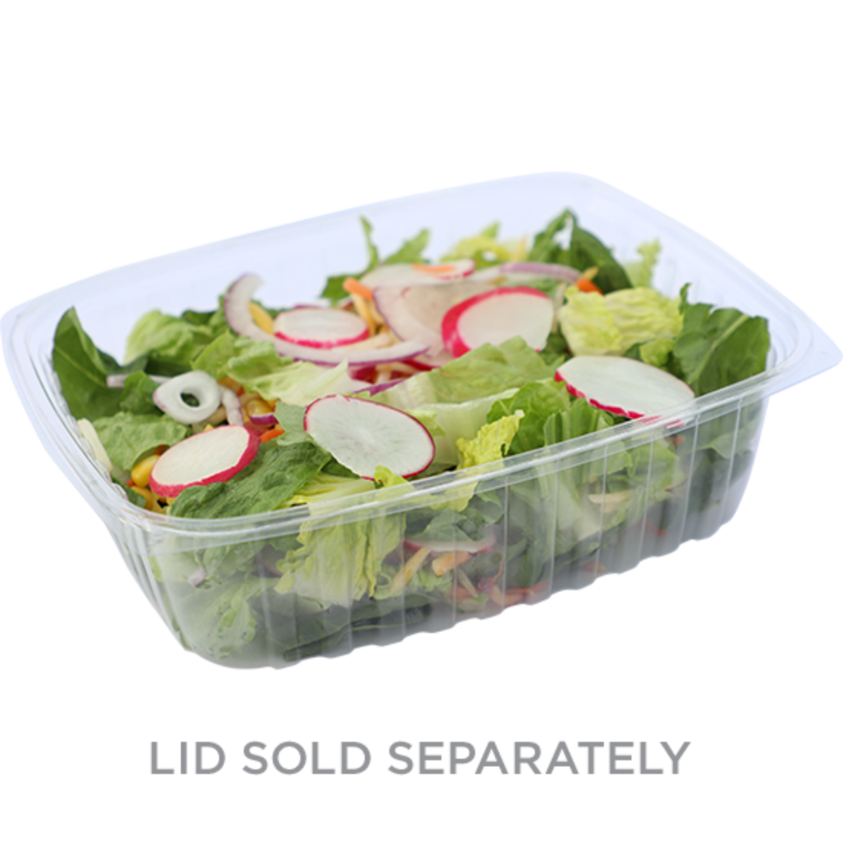 World Centric 48 oz Rectangular Deli, Clear (QTY:400)