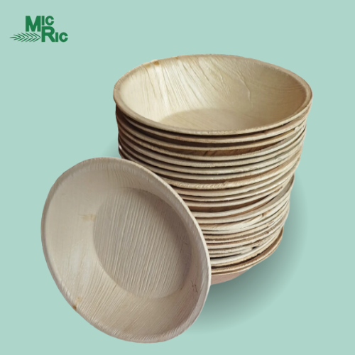 Palm Leaf Bowl 8 Inch Round  (240 Pack)