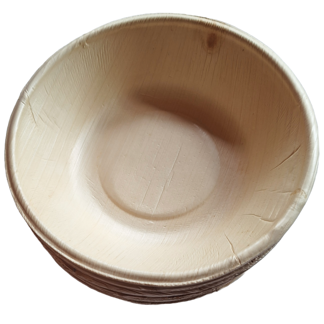 Palm Leaf Bowl 8 Inch Round  (240 Pack)