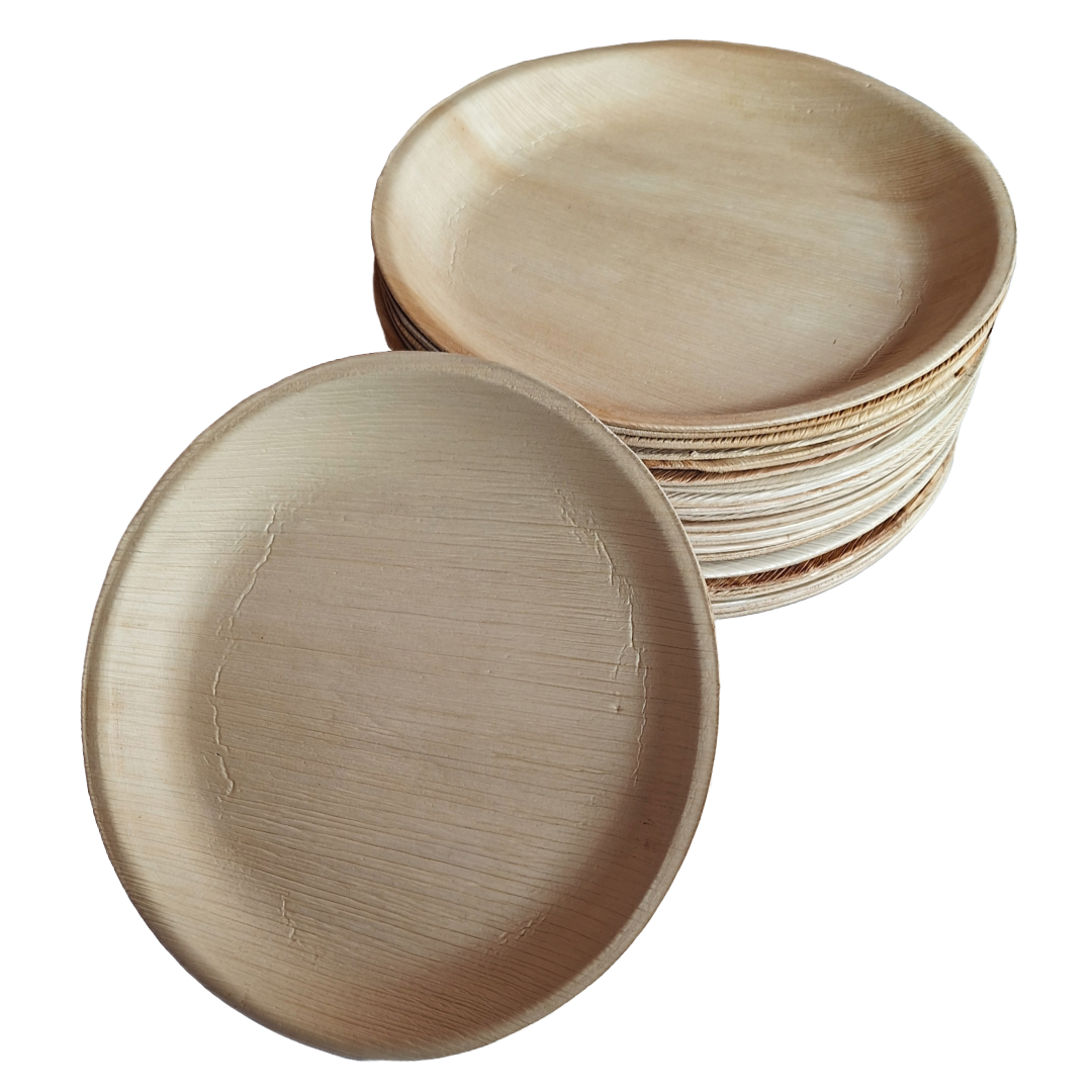 Palm Leaf 10" Round Plate (250 Buy By Box $0.39 each)