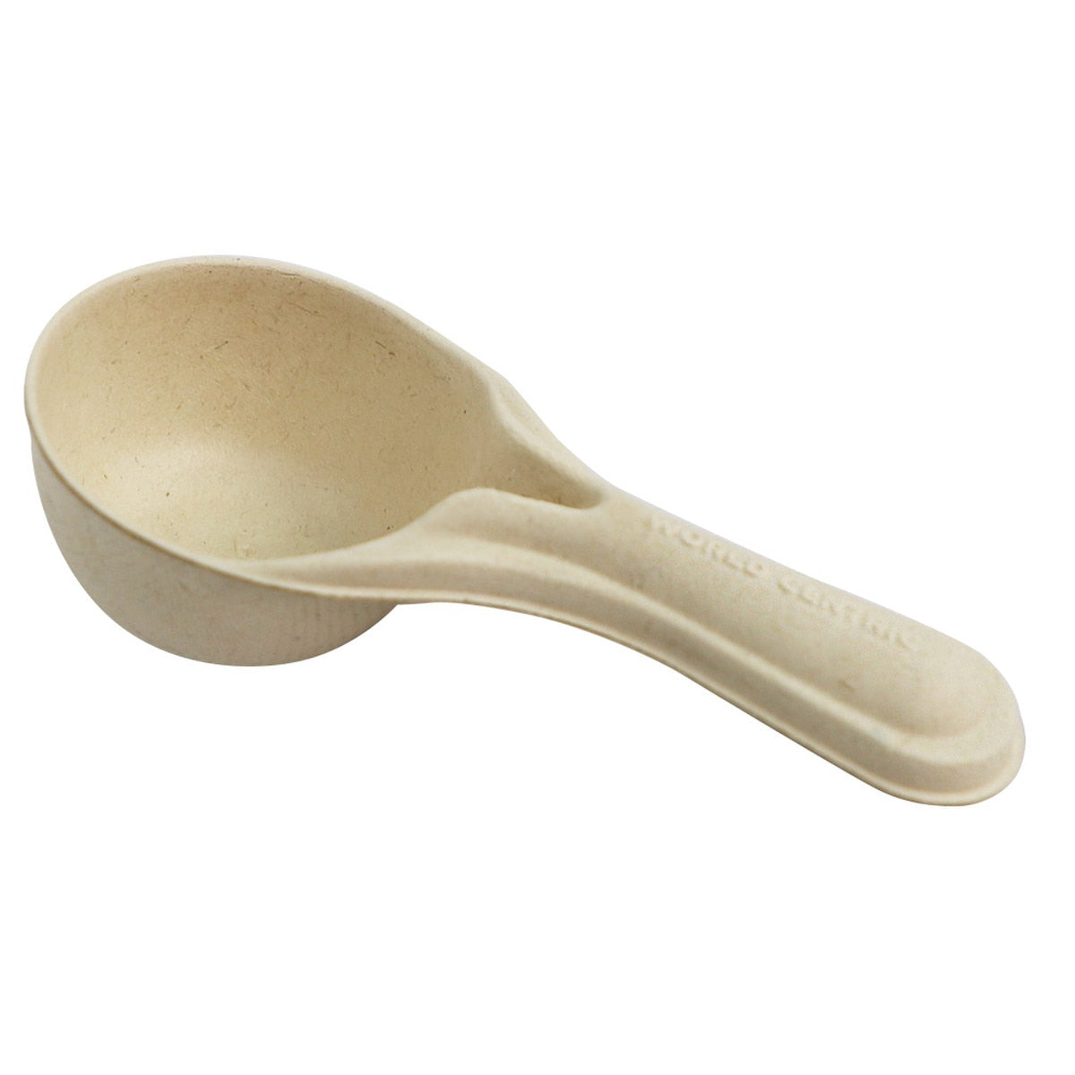 World Centric 35 cc Fiber Scoop Compostable Plant Fiber Measuring Scoop (QTY 2000), SKU SC-FB-35-LF