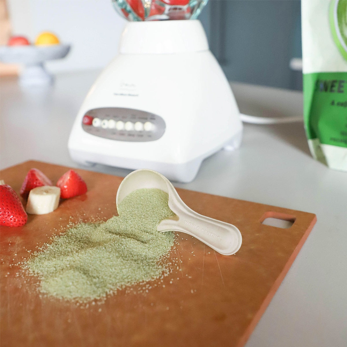 World Centric 35 cc Fiber Scoop Compostable Plant Fiber Measuring Scoop (QTY 2000), SKU SC-FB-35-LF