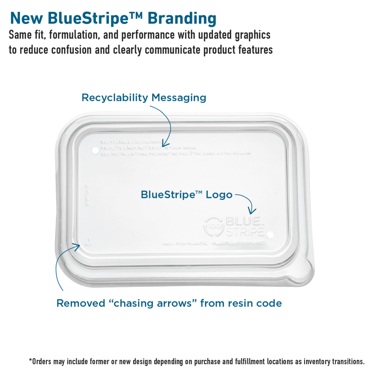 WorldView 100% Recycled Content Lid, Low Profile Vented, Fits 12 and 16oz Rectangle Sugarcane Take-Out Containers (QTY:400)