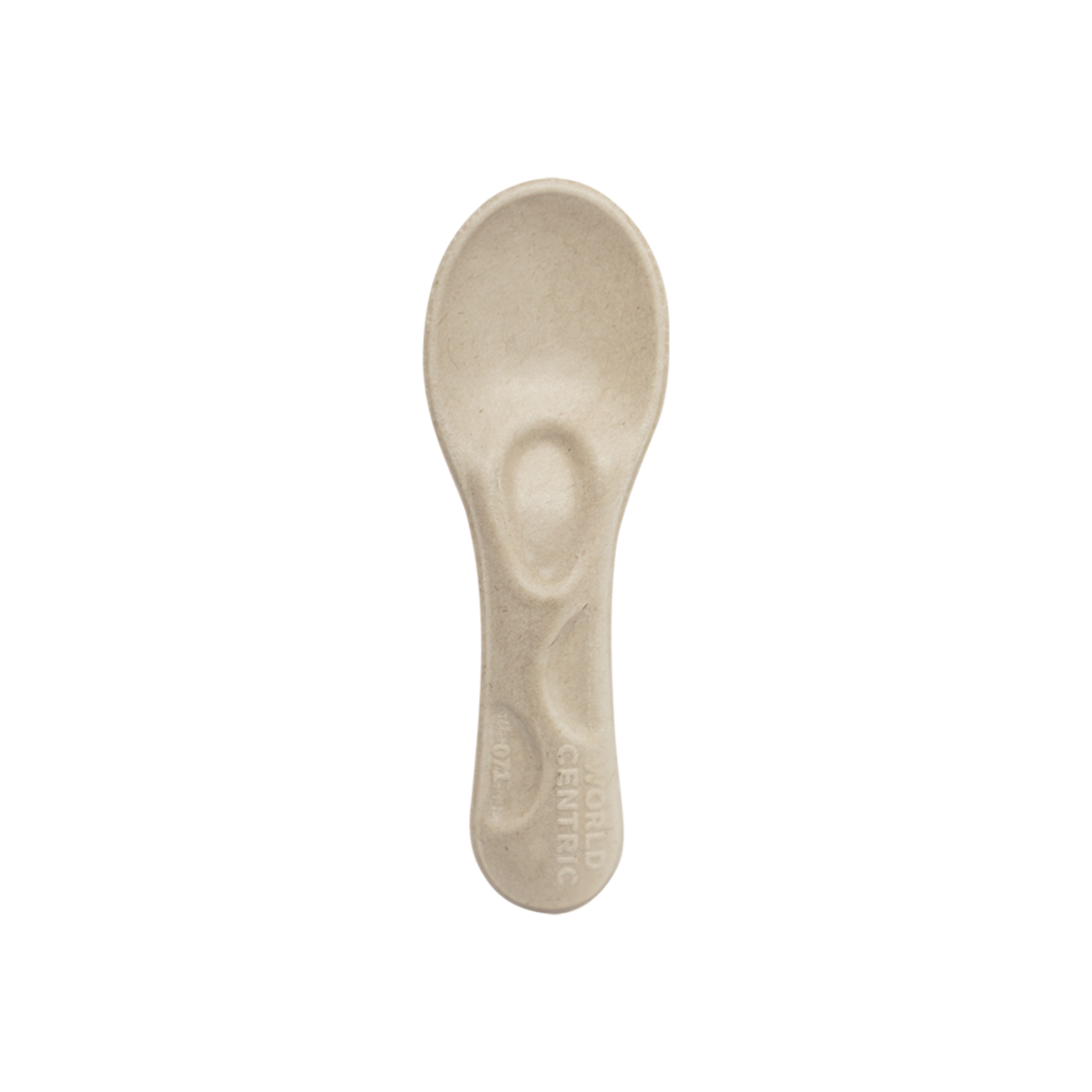 World Centric NEW 3” Fiber Tasting Spoon (SKU: SP-FB-3-LF)