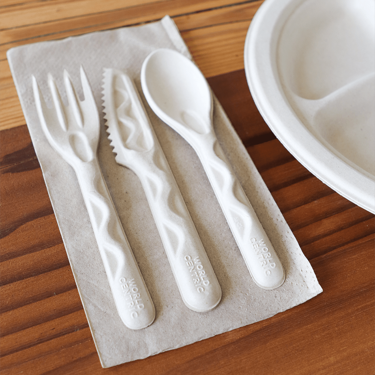 World Centric 6" Fiber Spoon (QTY:1000)