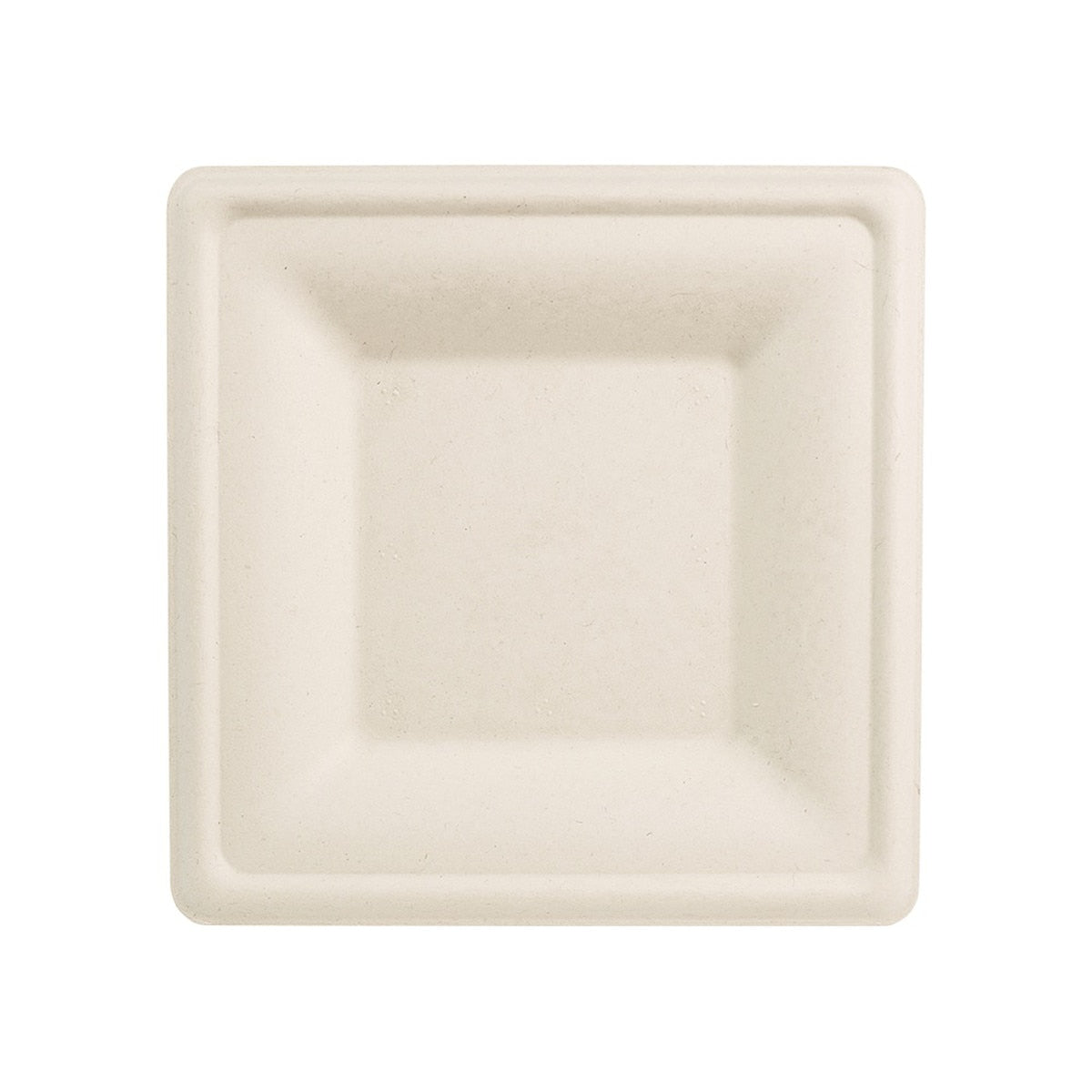 World Centric 6 in Fiber Square Plate Compostable Plant Fiber Plate (QTY 1000), SKU SQ-FB-6-LFS