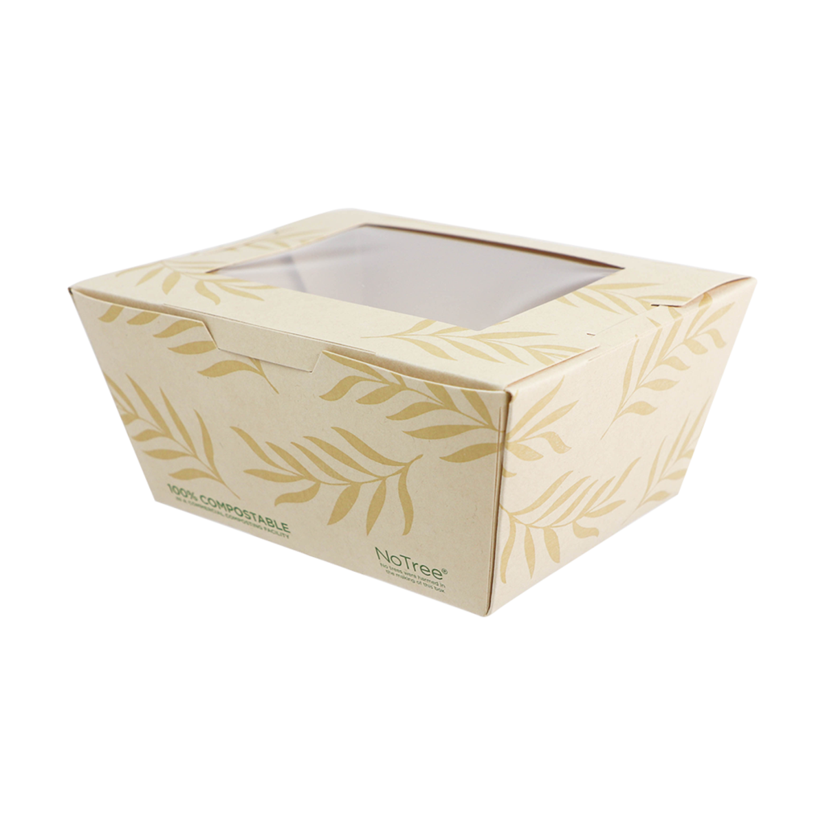 World Centric NoTree Paper #1 Take-Out Container with PLA Window 26oz (QTY:200)