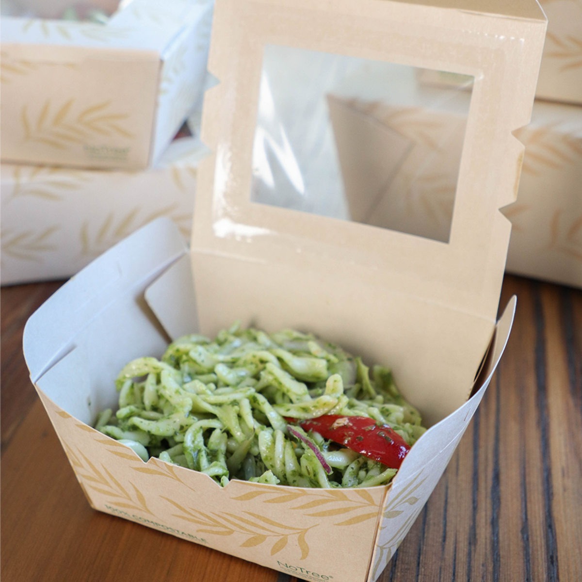 World Centric NoTree Paper #1 Take-Out Container with PLA Window 26oz (QTY:200)