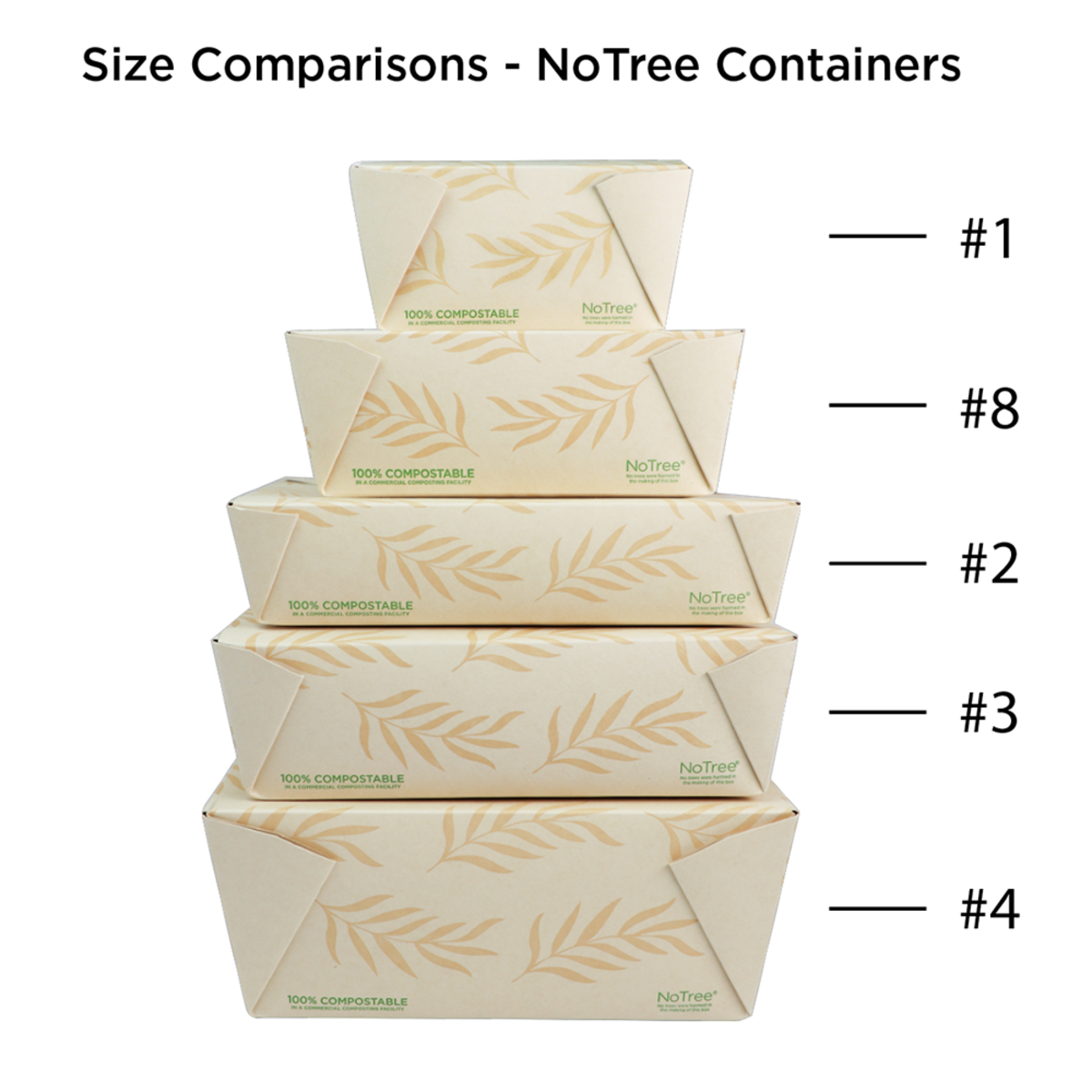 World Centric NoTree Paper #1 Take-Out Container 26oz (QTY:450)