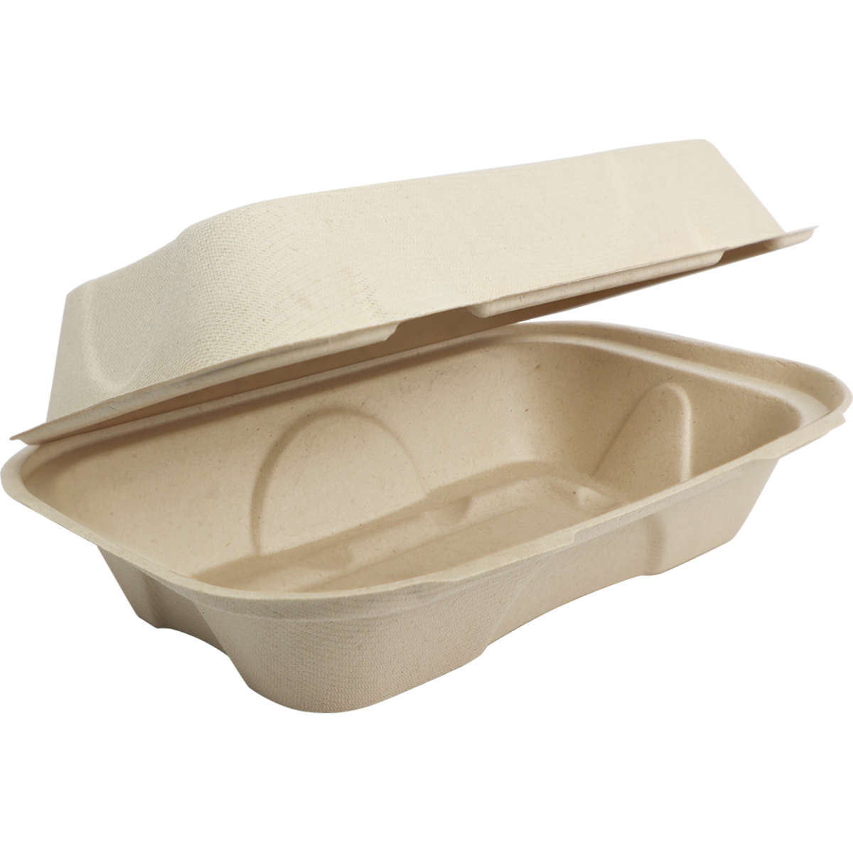 World Centric 9x6x3" Fiber Hoagie Box PLA Lined (QTY:500)