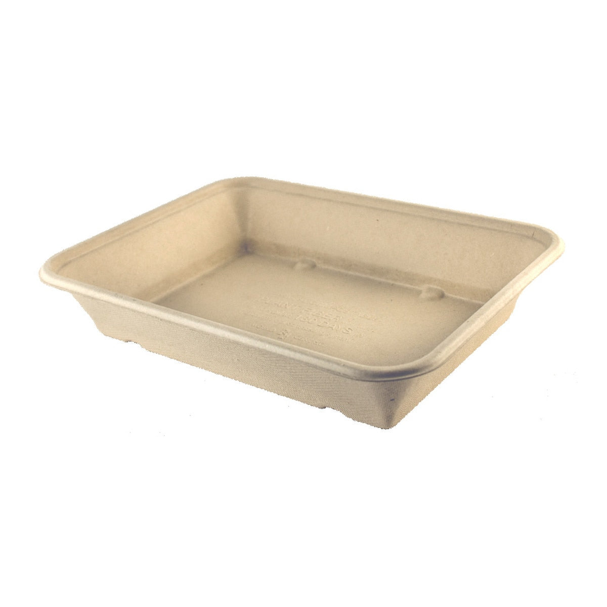 World Centric 36 oz Fiber Container 9x7x1 in Compostable Takeout Container (QTY 400), SKU TR-SC-36-LFS