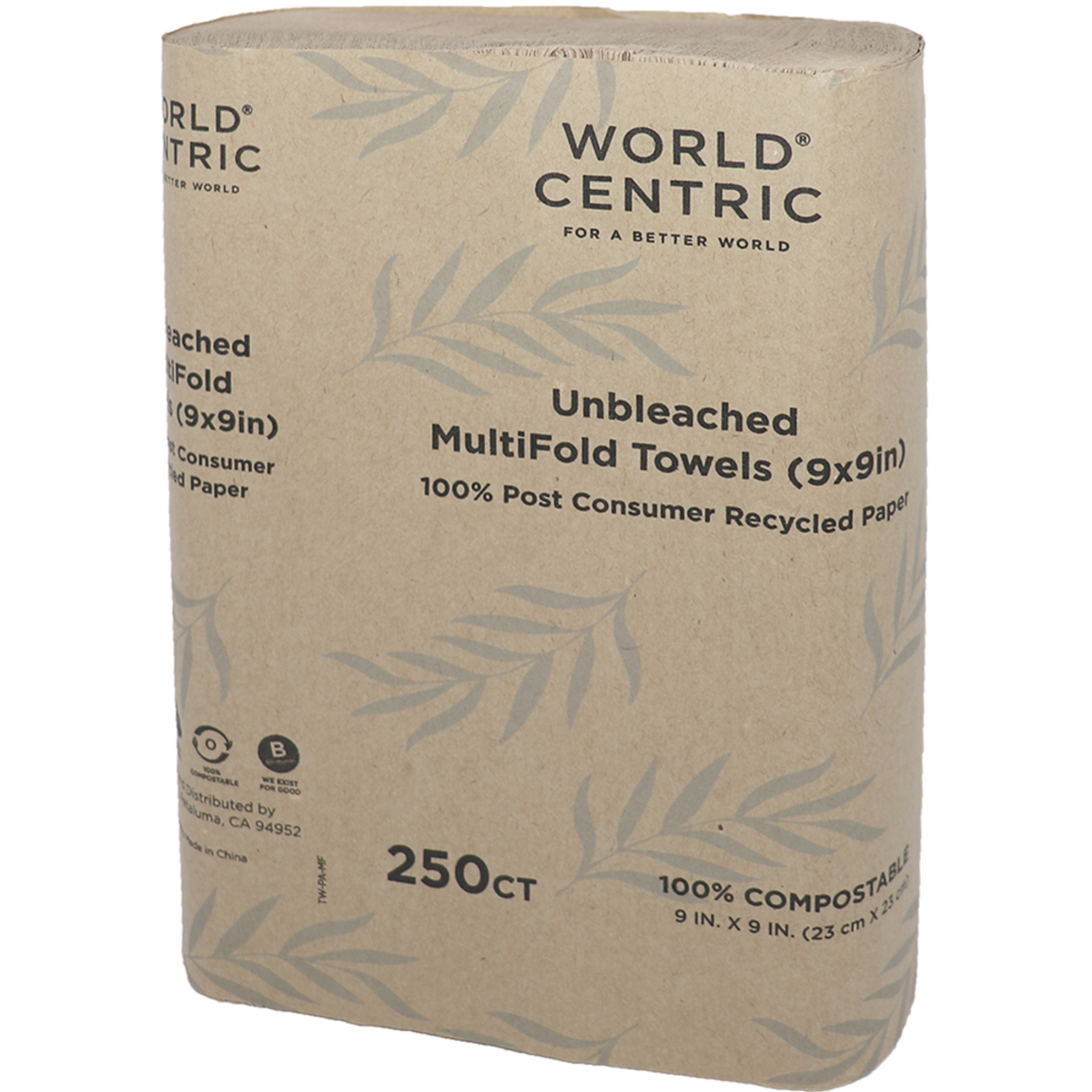 World Centric 3x9" Multi-Fold Towels (QTY:4000)