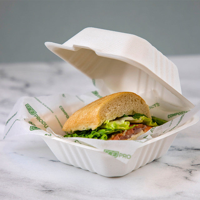 Eco-Products GreenStripe Renewable & Compostable Interfolded Dry Wax White Deli Paper, 10 x 10.75 in (QTY 6000), SKU EP-DELI10