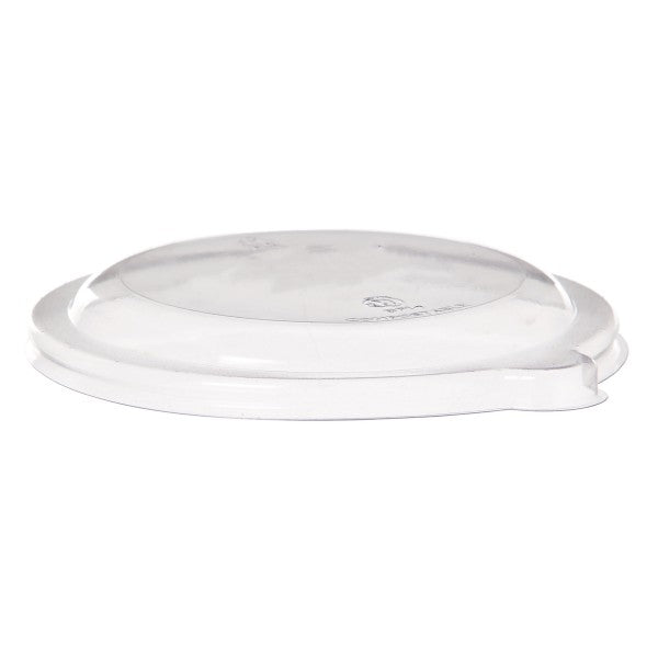 Vegware Gourmet Compostable Flat Lid, Fits 6-8oz Molded Fiber Coupe Bowls (QTY:600)