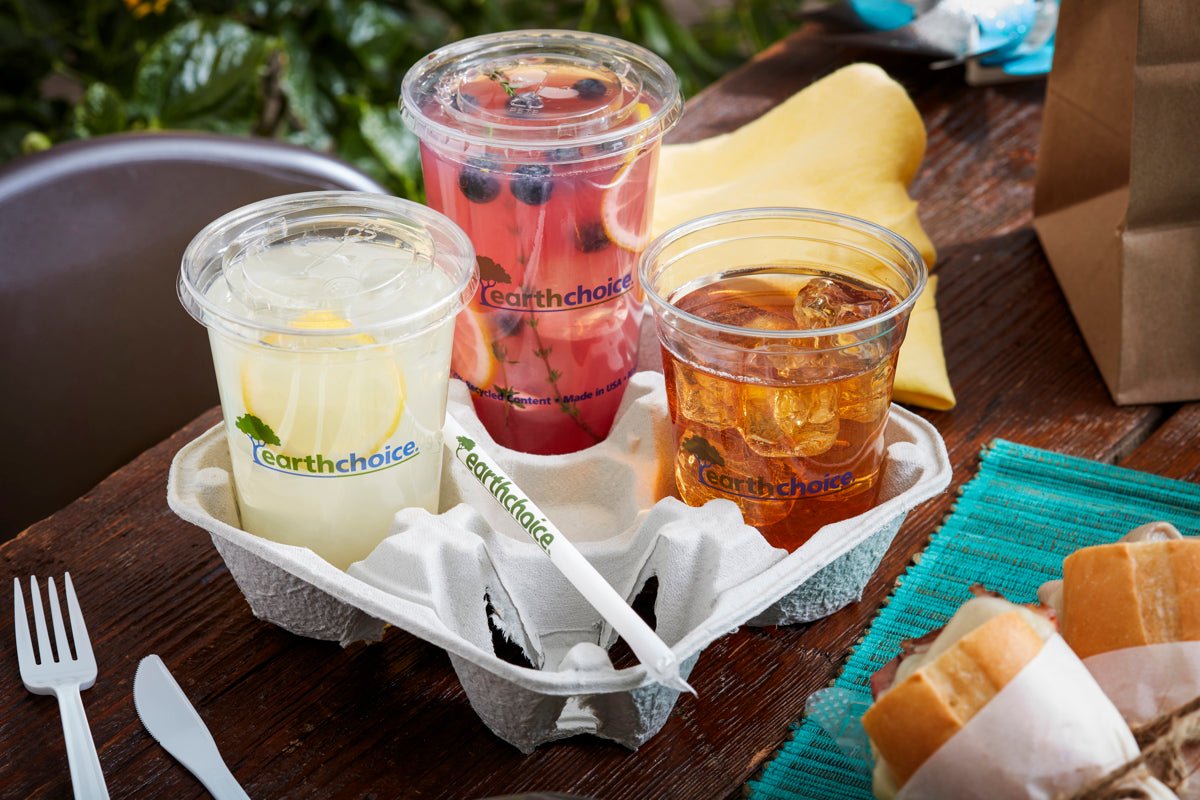 EarthChoice 4-Cup Fiber Blend Beverage Carrier M510032 (QTY:300)