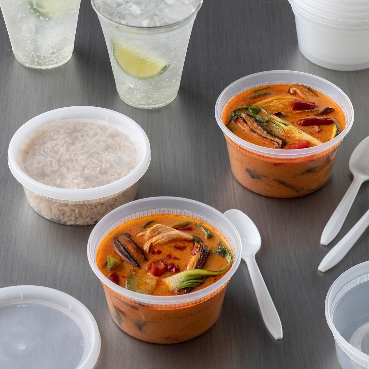 Pactiv/Newspring DELItainer 12oz PP Container and LLDPE Lid (QTY:240)