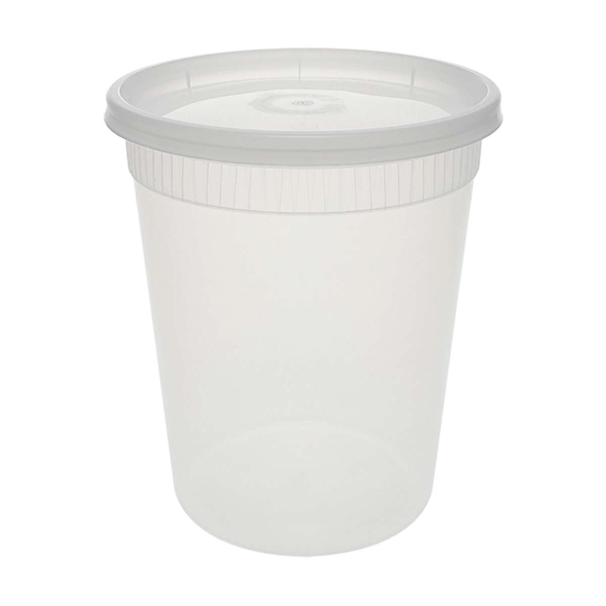 Newspring DELItainer 32 oz Deli Cup & Lid Combo Pack, Clear Polypropylene, Leak-Resistant (QTY 240), SKU YSD2532