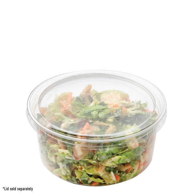 Eco-Products GreenStripe Round Deli Container 12oz PLA Compostable (QTY 500), SKU EP-RDP12