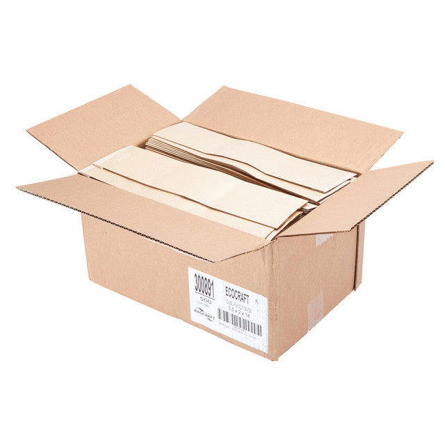 EcoCraft Artisan Kraft Bread Bag with Window, 3.5 x 2 x 14 in (QTY 500), SKU 300891